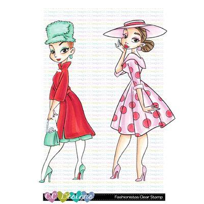 C.C. Design Clear Stamps - Fashionistas